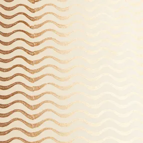 12cm tall tapered shade in gold ripples hand painted card