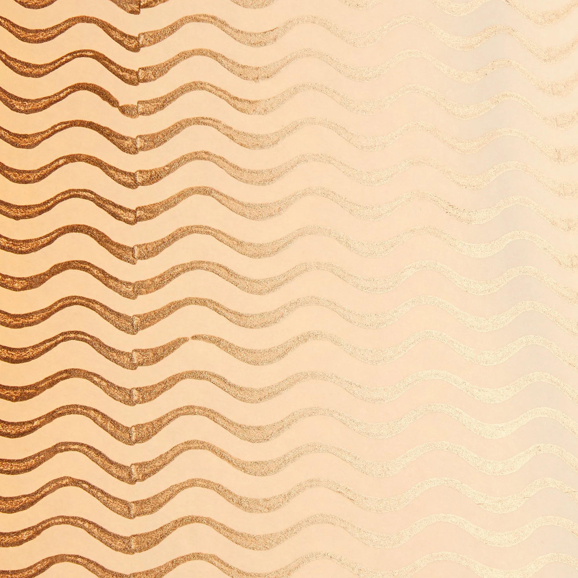 14cm tall tapered shade in gold ripples hand painted card