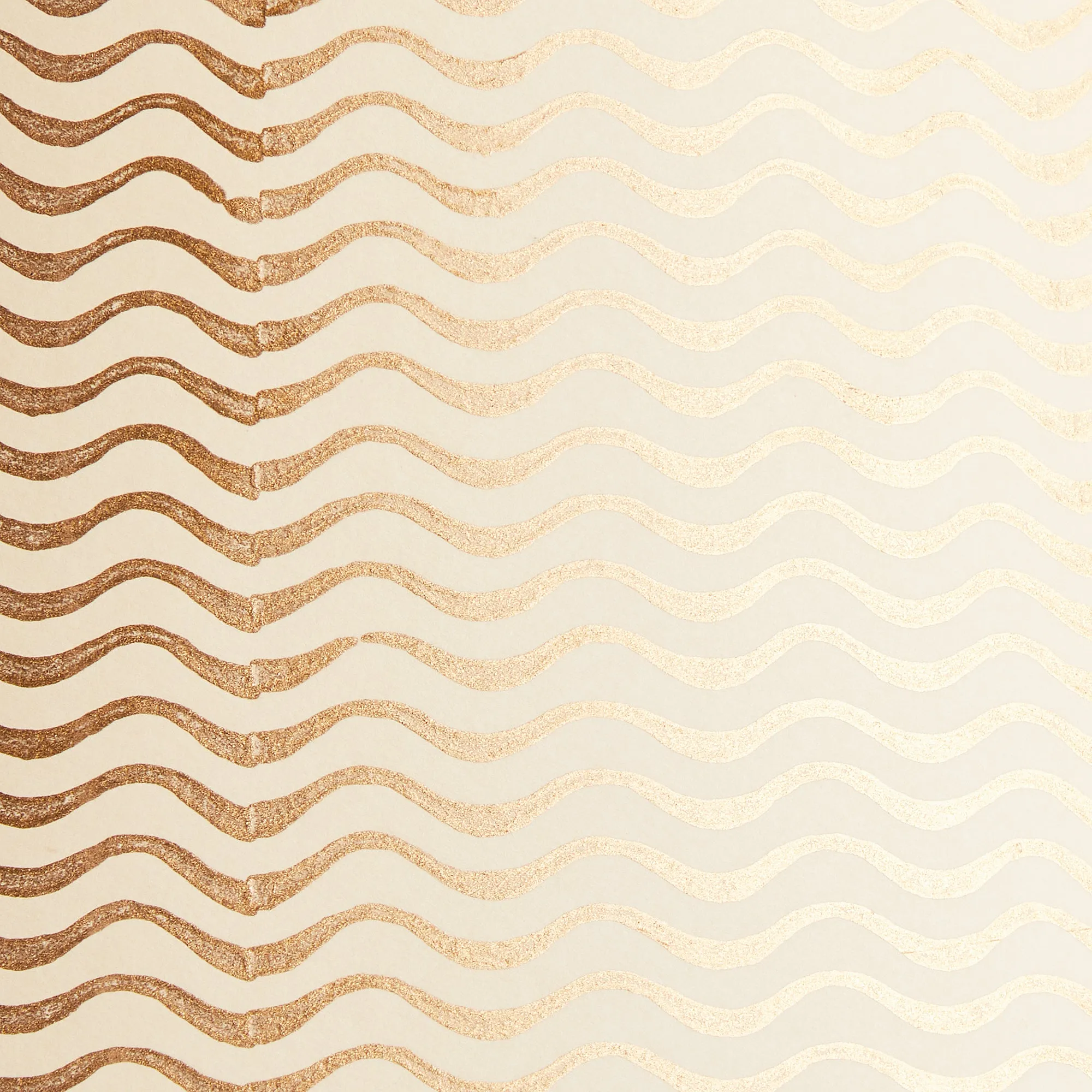 14cm tall tapered shade in gold ripples hand painted card