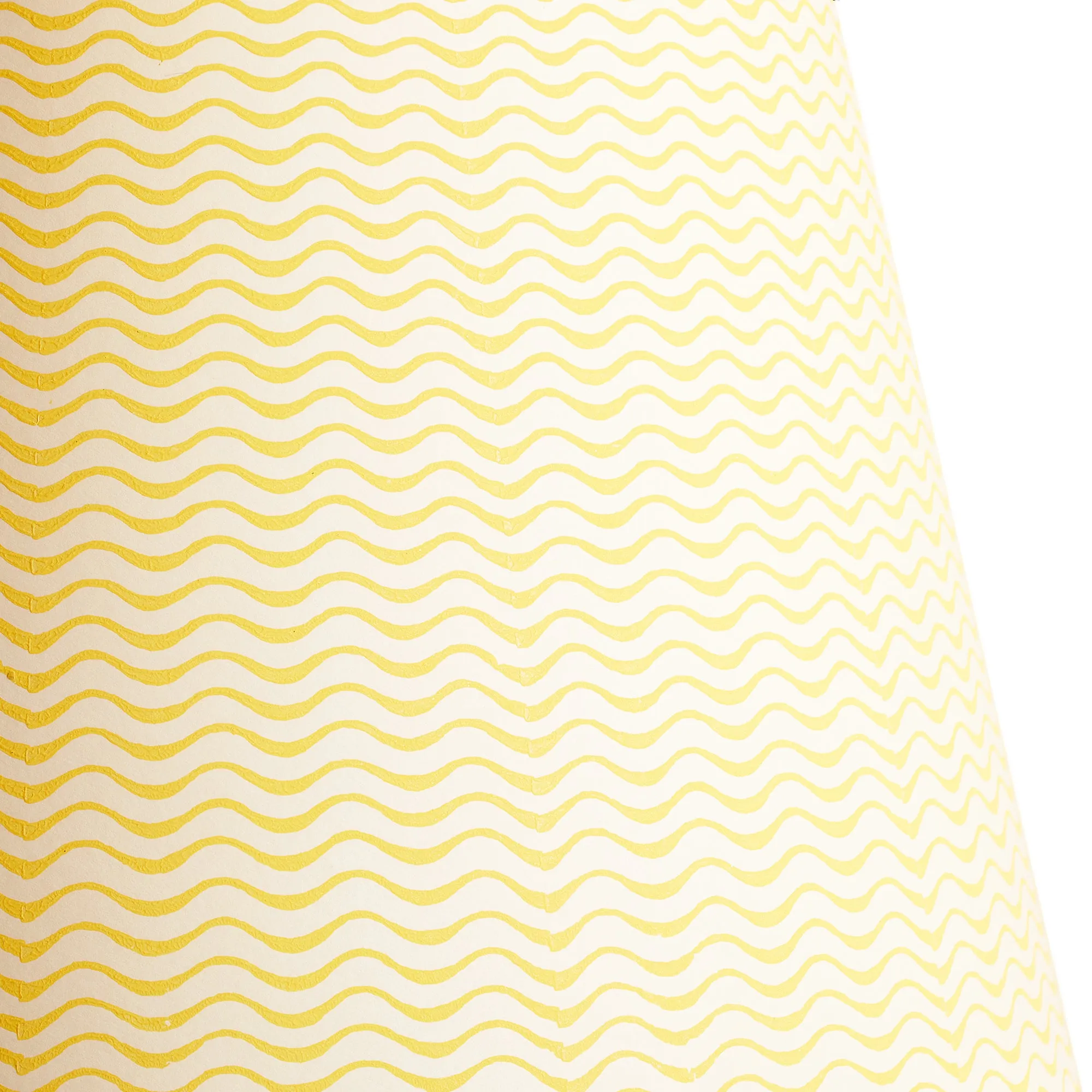 14cm tall tapered shade in sunshine ripples hand painted card