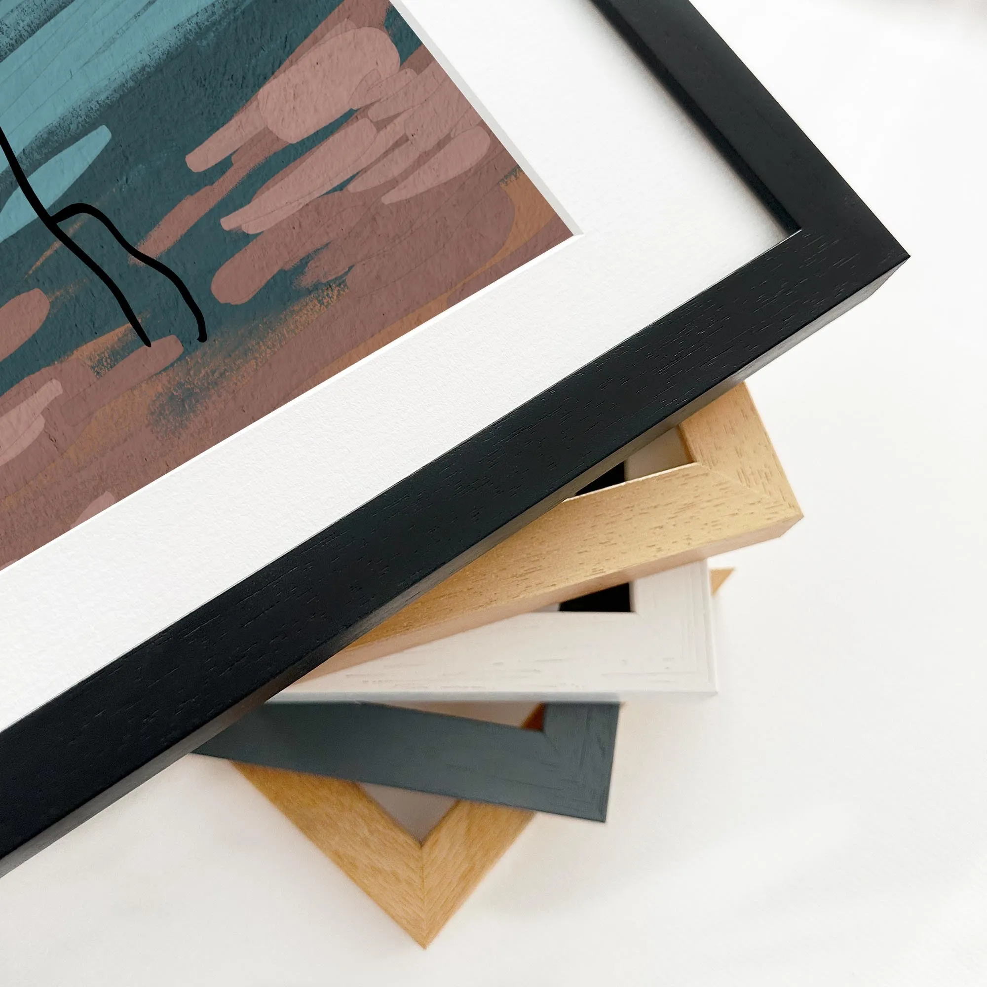 Abstract Figure Framed Art