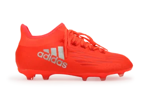 adidas Kids X 16.1 FG/AG Solar Red/Metallic Silver