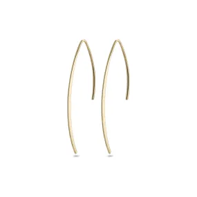 AGATHA recycled earrings gold-plated