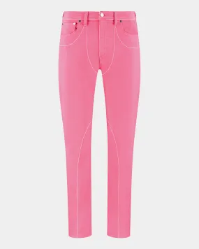 Ashluxe Female 5Pockets Denim Slimfit Pants - Pink