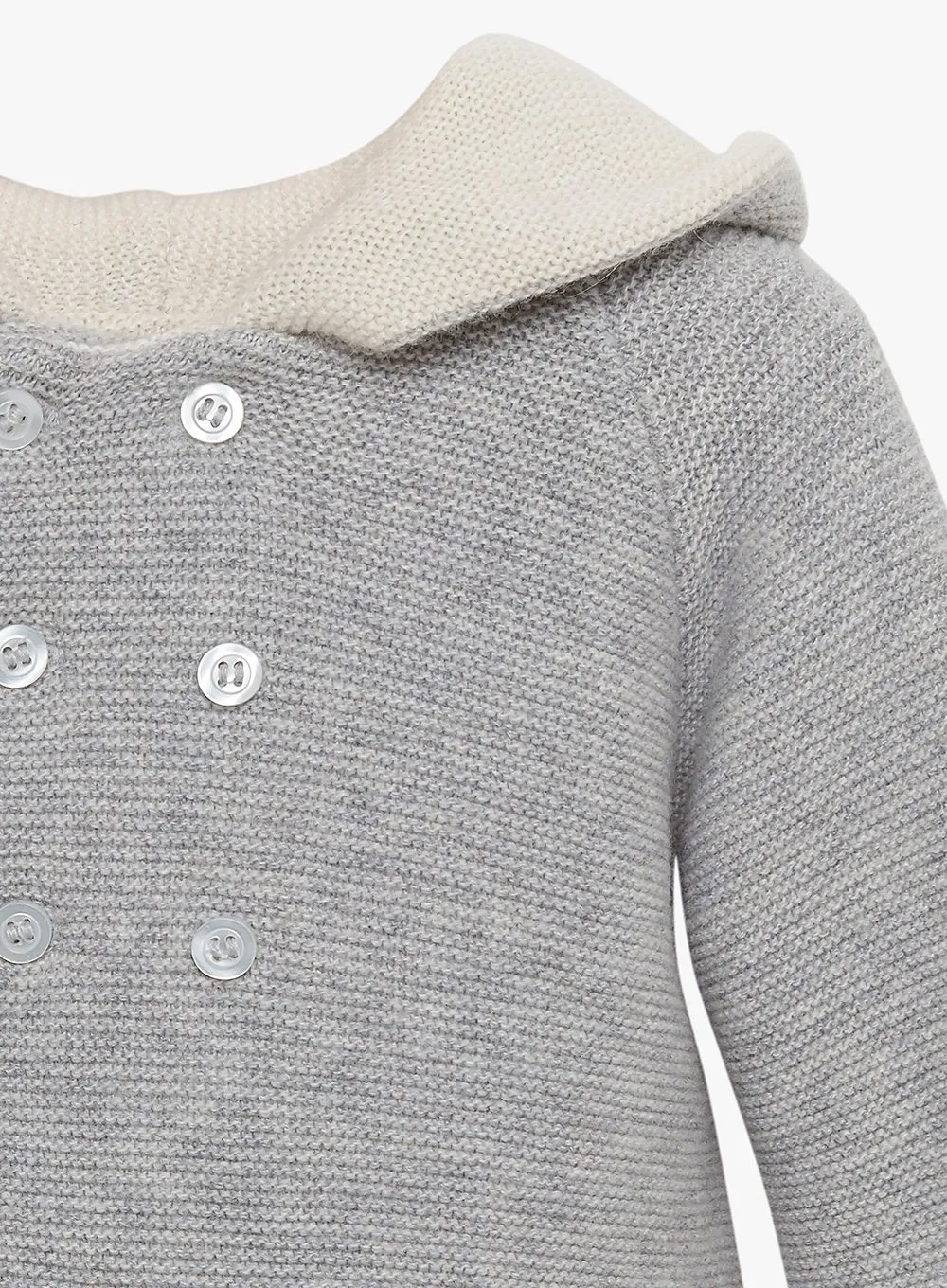 Baby Teddy Coat in Grey Marl