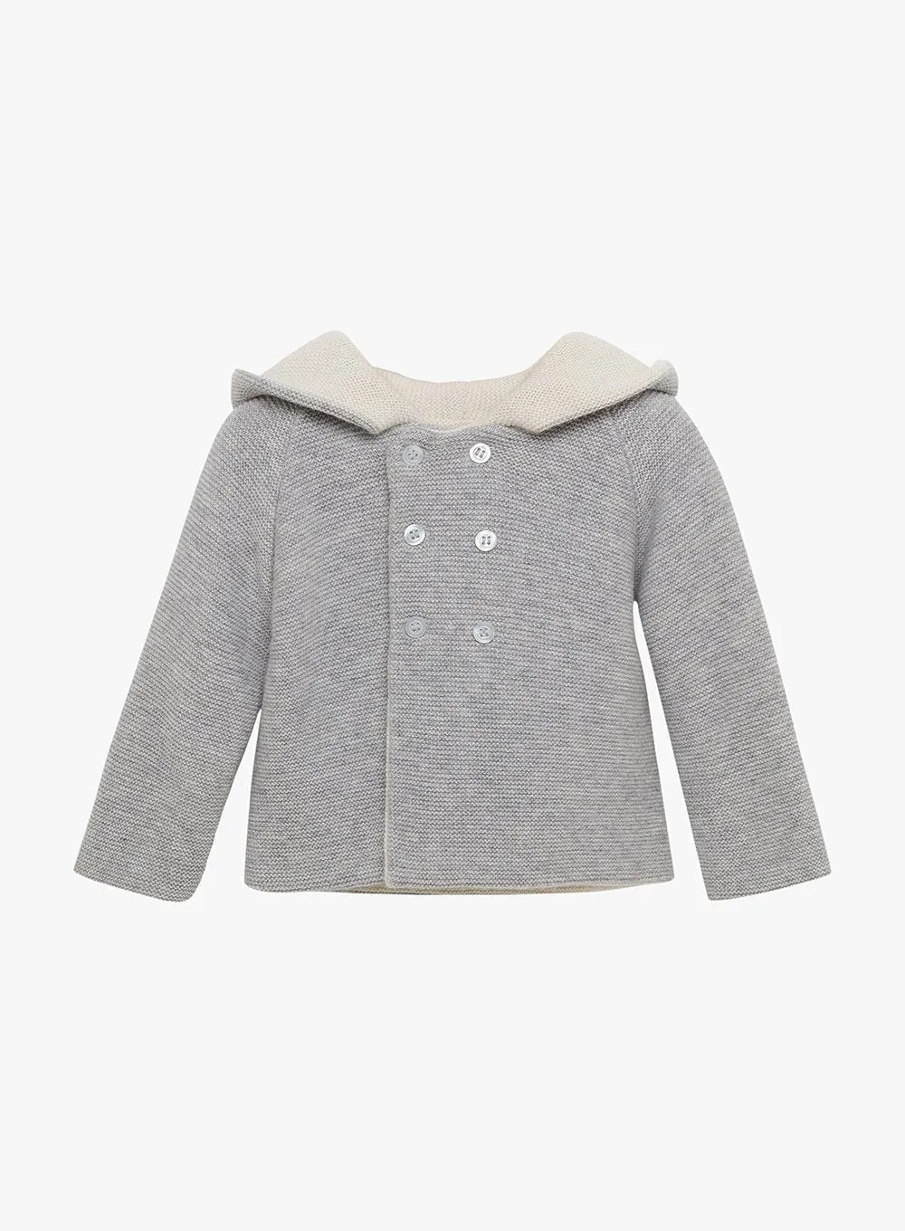 Baby Teddy Coat in Grey Marl