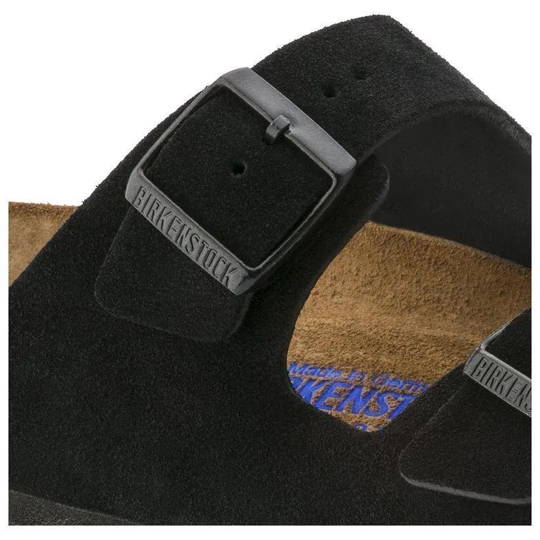 Birkenstock Women's Arizona Soft Footbed Black Suede