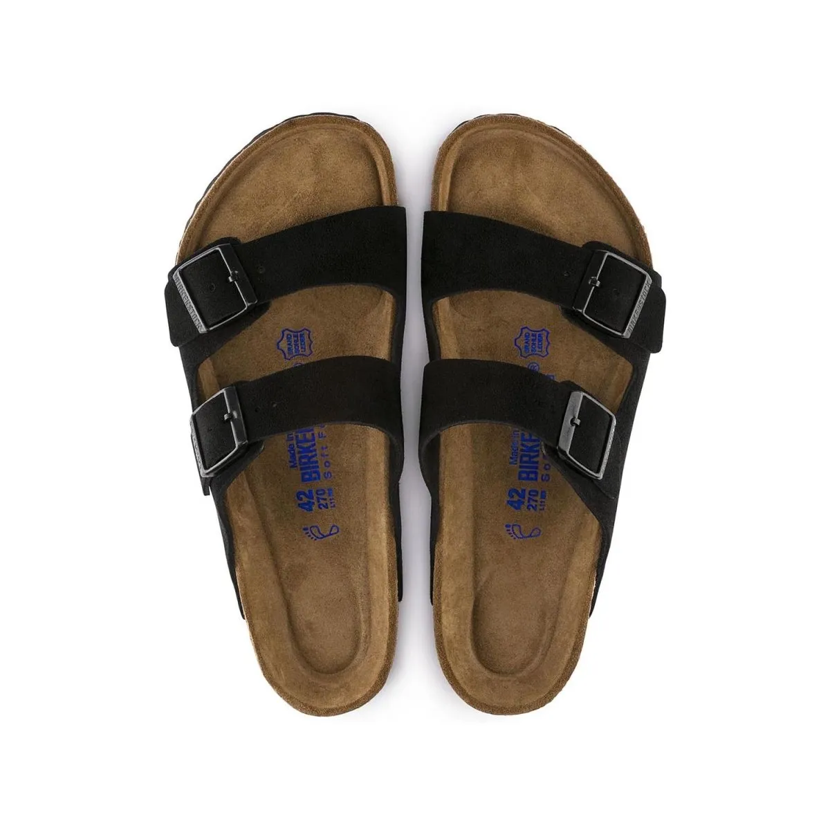 Birkenstock Women's Arizona Soft Footbed Black Suede