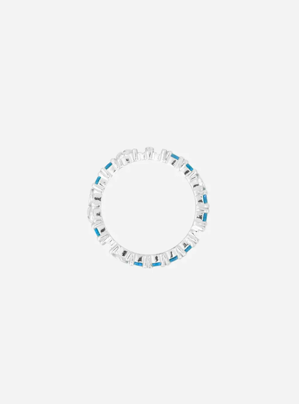 Broken eternity ring with topaz