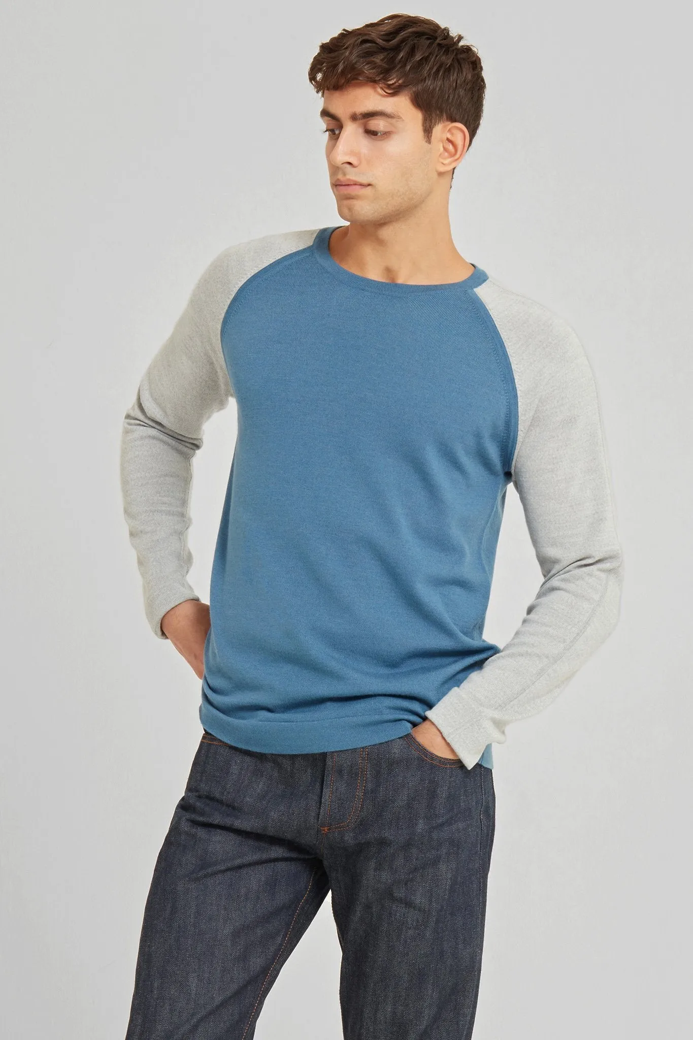 Colour-Block Merino Wool Sweater