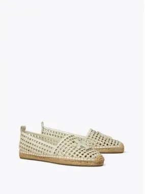 Crochet A line espadrille pale oatmeal domestic product