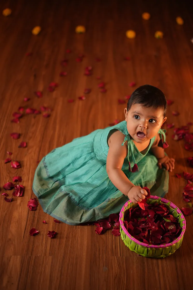 Dahlia Sleeveless Infant Pleated Dress