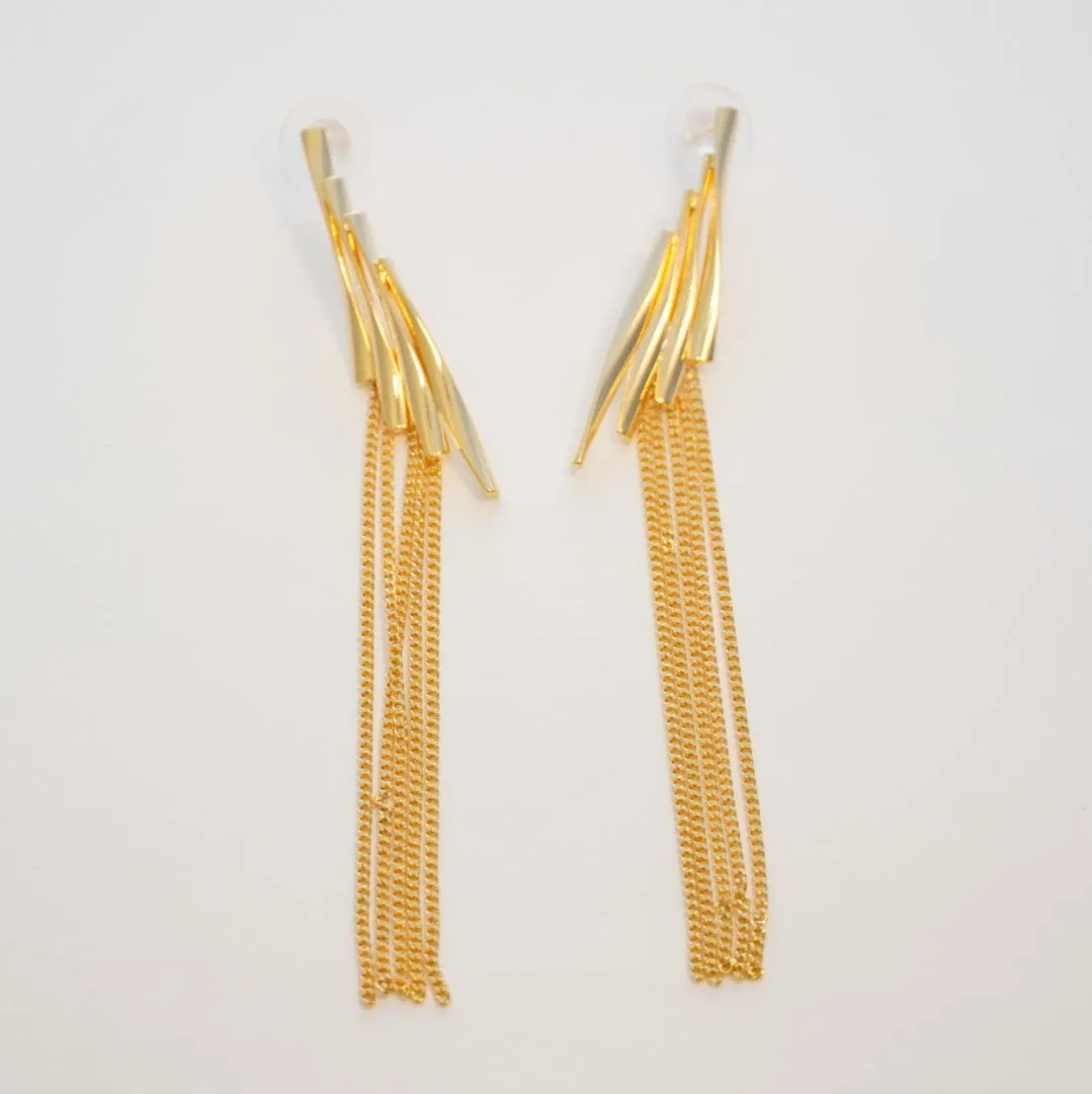 Elegant Long Tassel Dangler Earring