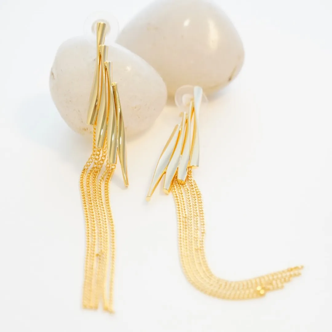 Elegant Long Tassel Dangler Earring