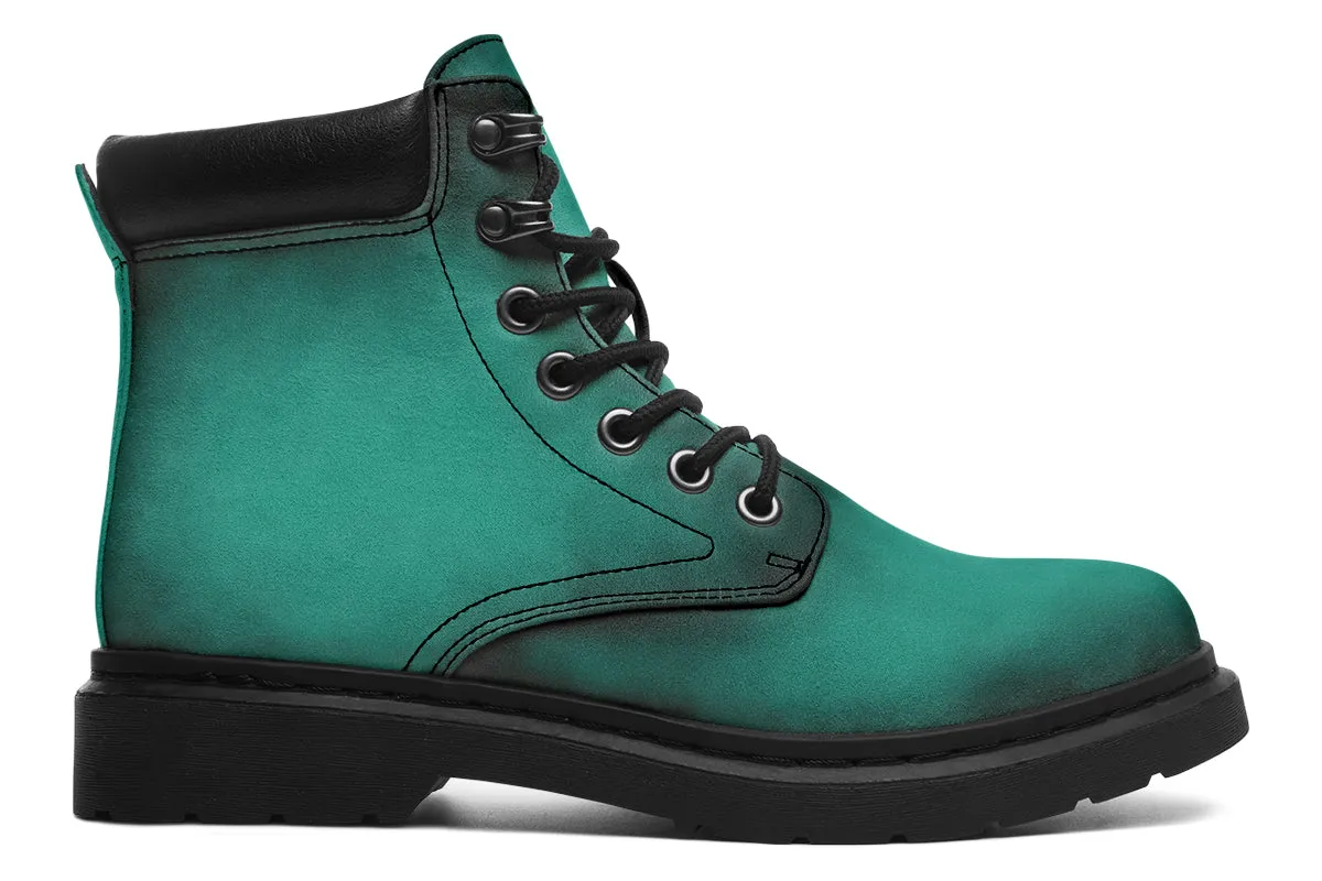 Enchanted Emerald Classic Boots - High Quality Micro-Suede Weatherproof Vegan Shoes with Stitched on Soles