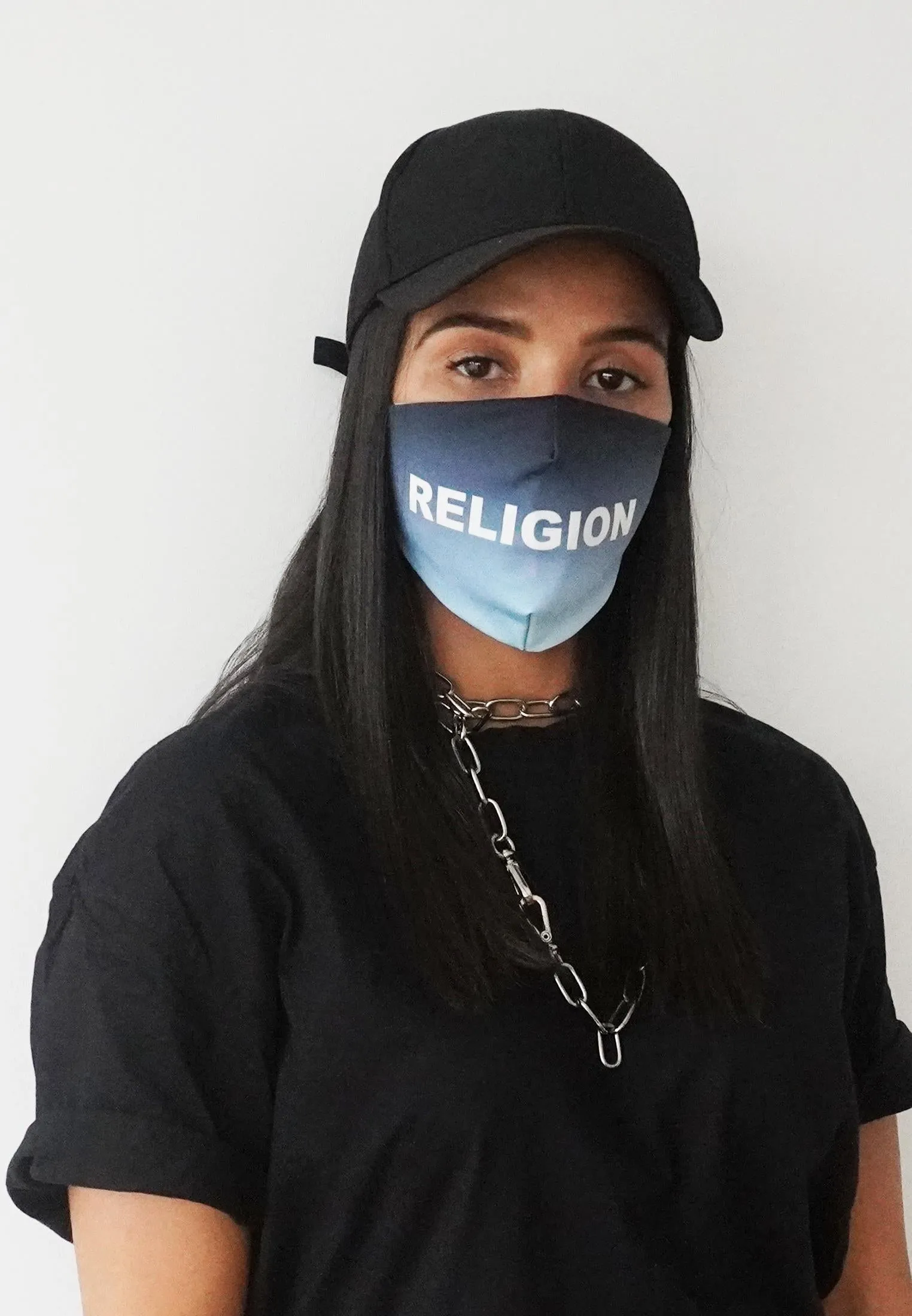 FACE MASK RELIGION GRADIENT BABY BLUE