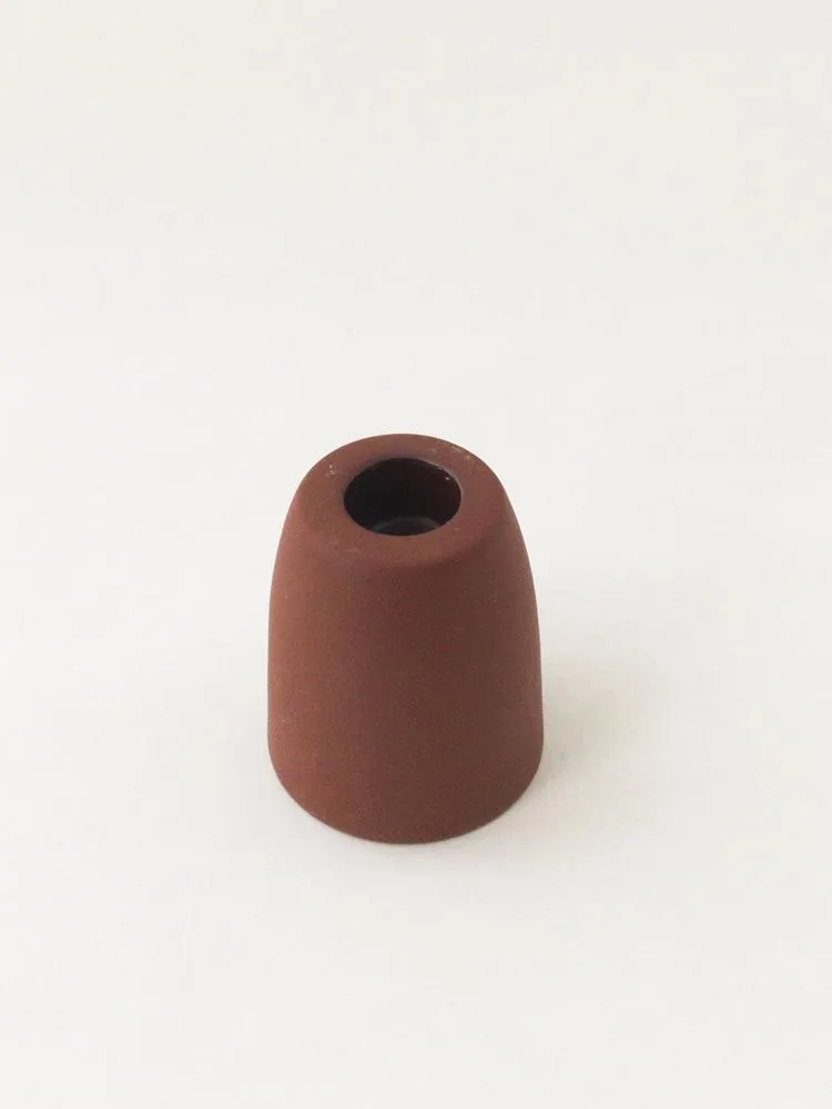 Floral Society Ceramic Candle Holder Cone - Earth