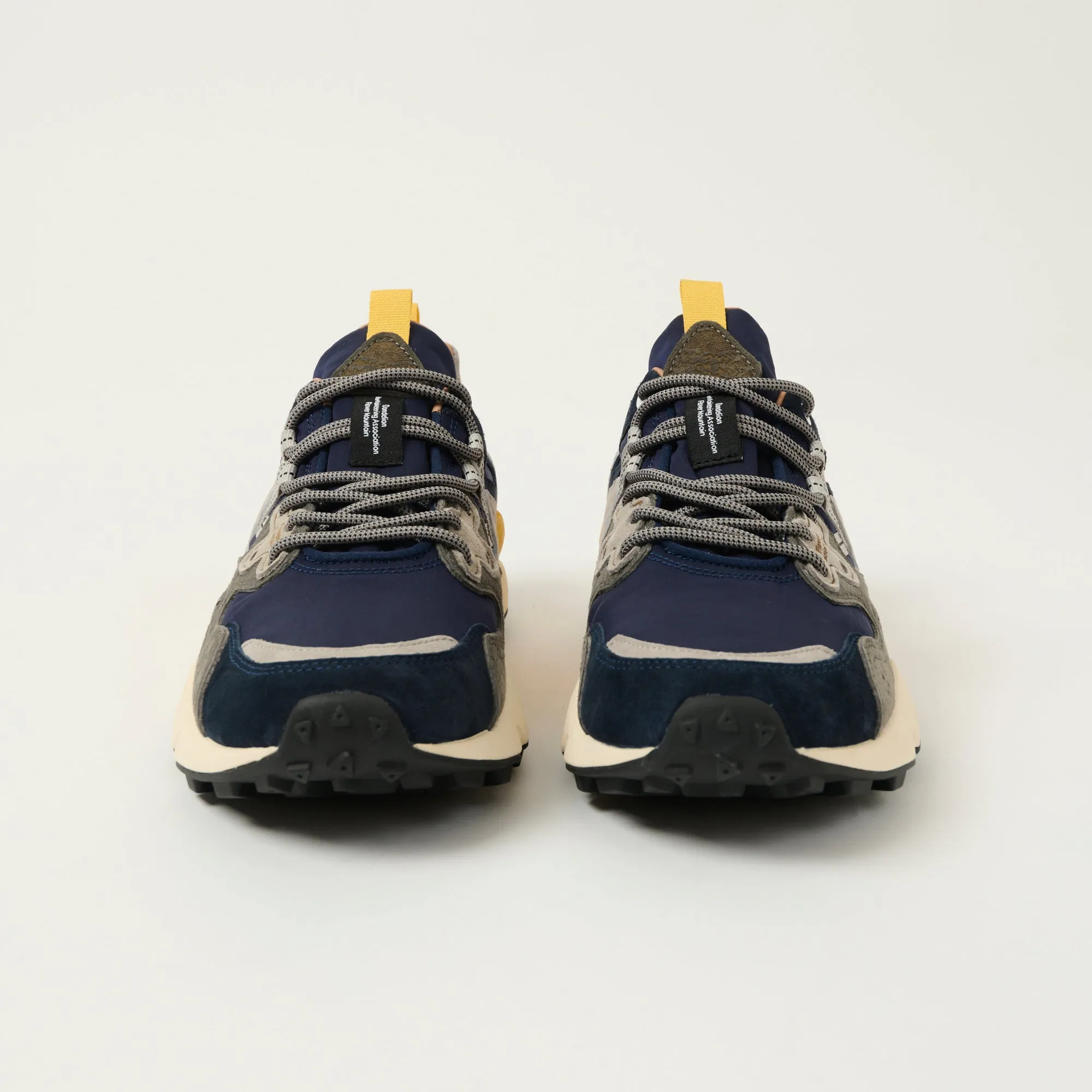 Flower Mountain Yamano 3 Man Suede/Nylon Sneaker -Navy/Blue/Grey