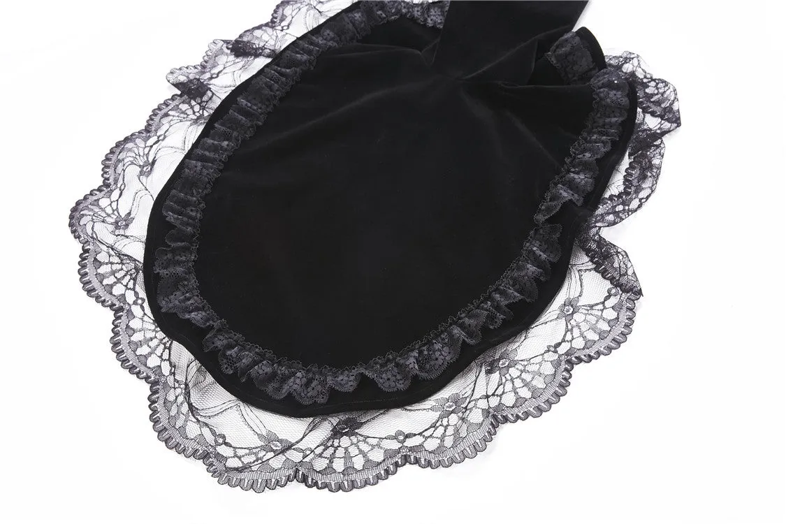 Gorgeous gothic horn sleeve velvet capelet BW049