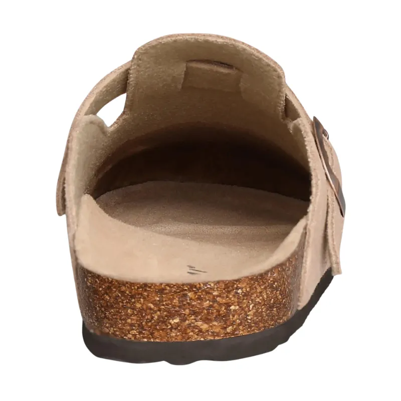 GRW Orthopedic Sandals Women’s Suede Mules Slippers Cork With Arch Support