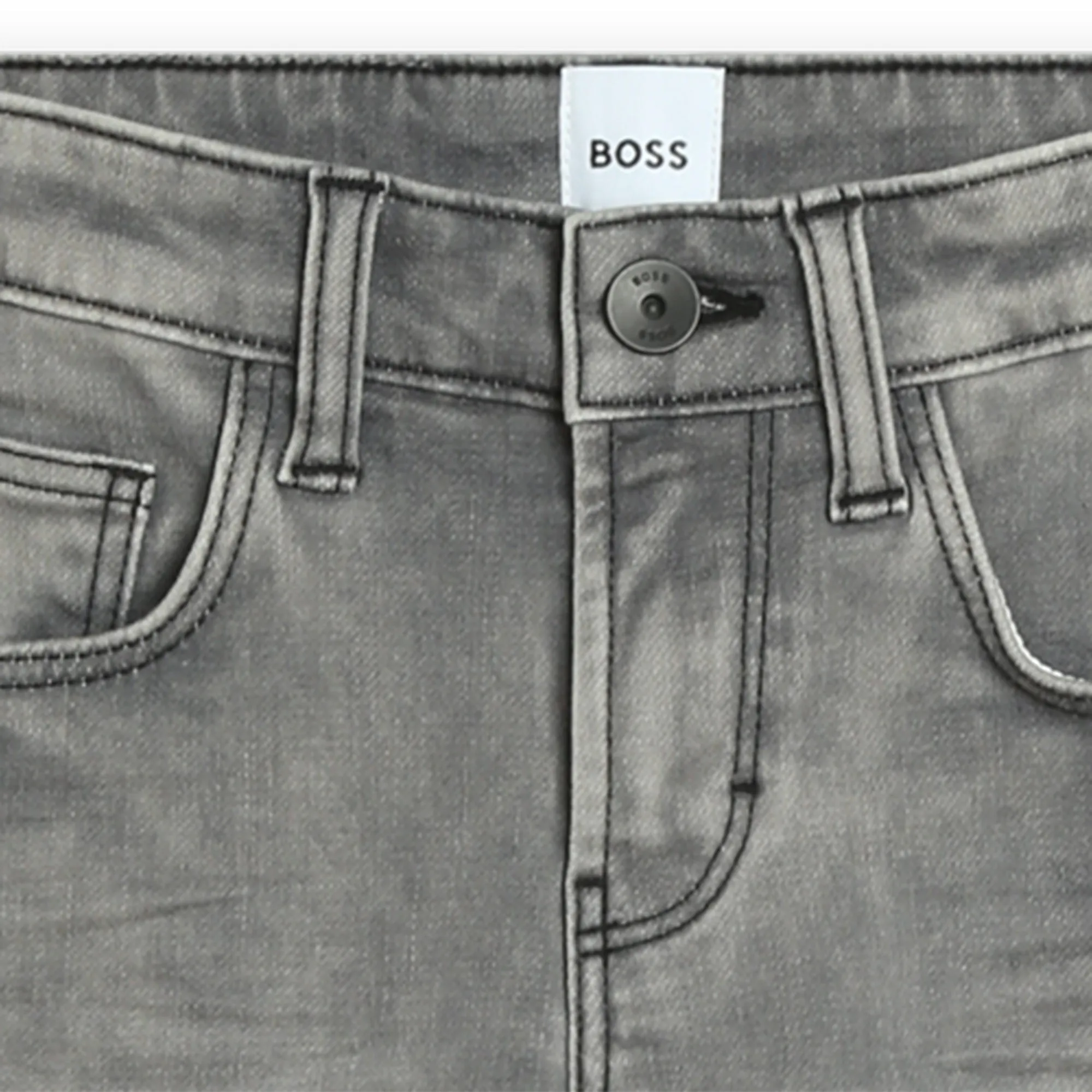 Hugo Boss Boys Regular Fit Grey Jeans_ J50688-Z20