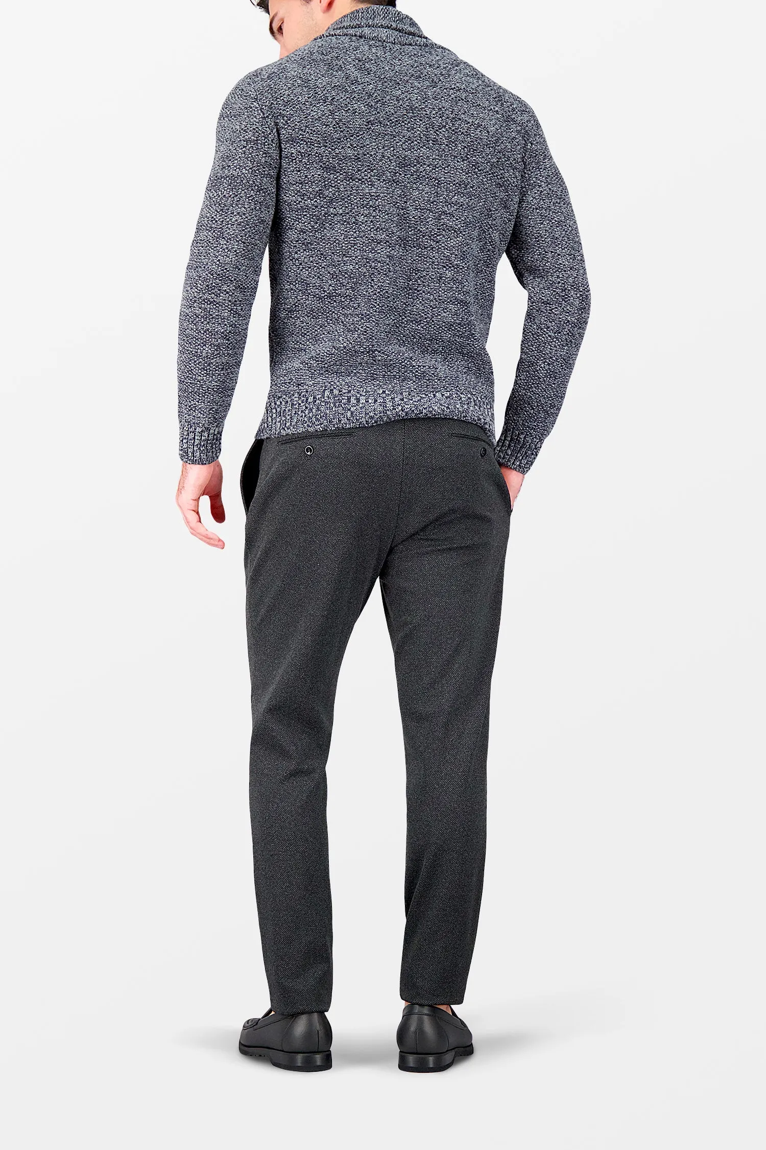 Incotex Dark Grey Knitted Trousers