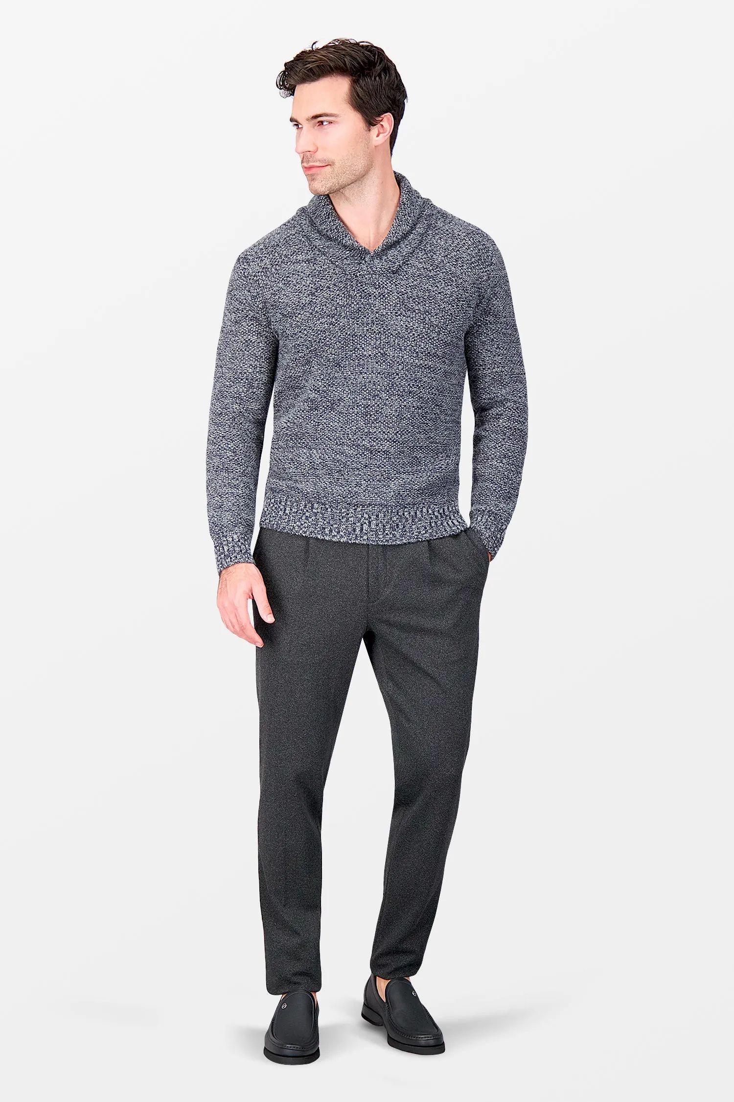 Incotex Dark Grey Knitted Trousers