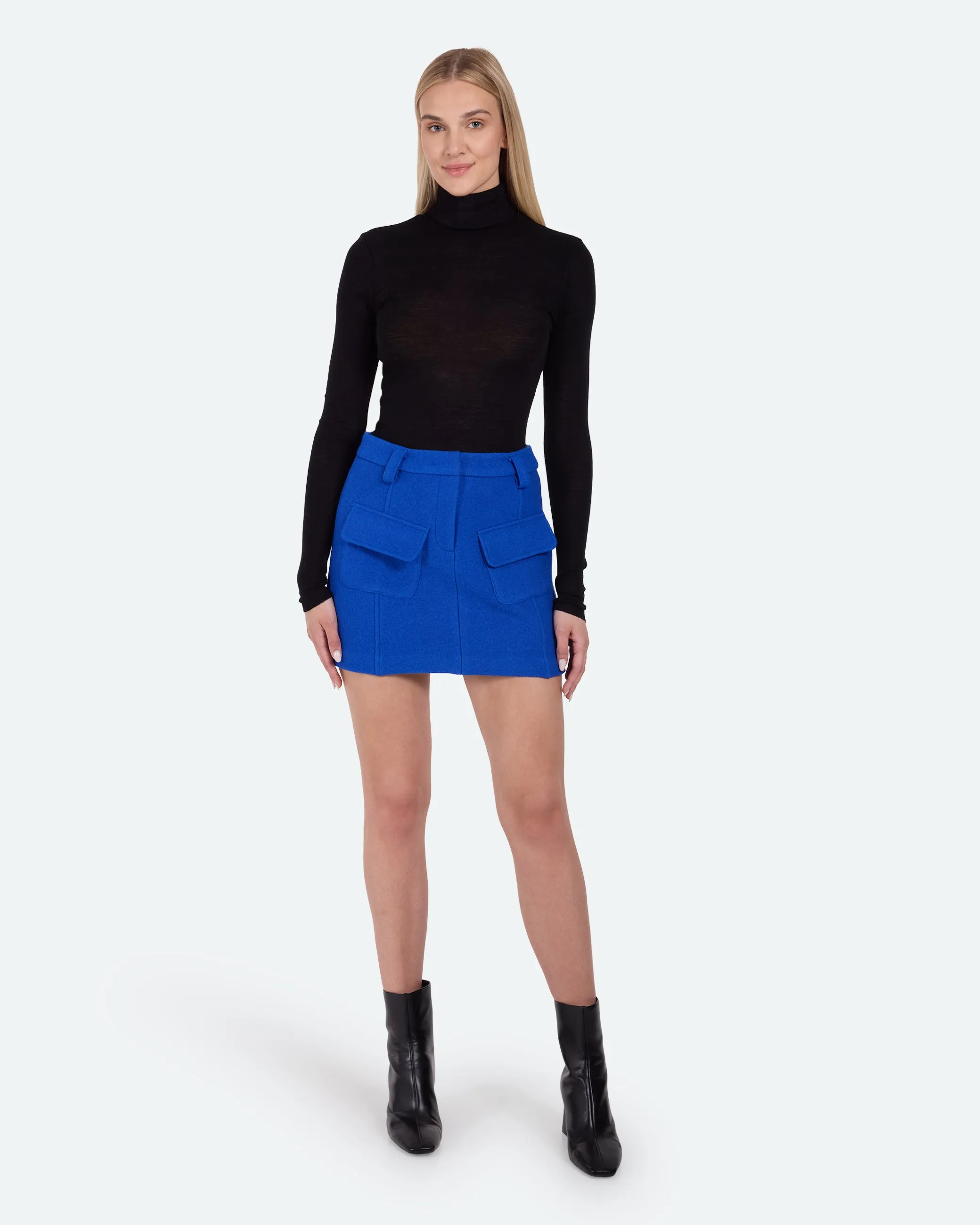 Jillana 3827 Skirt - Lapis Blue