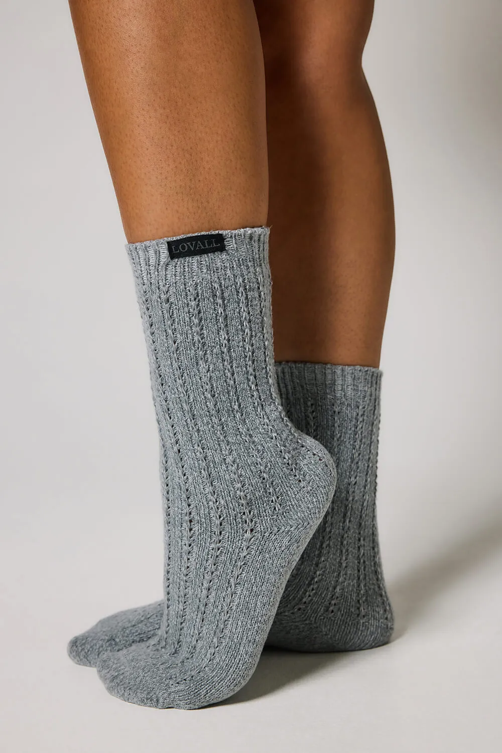 Knitted Socks - Dark Grey