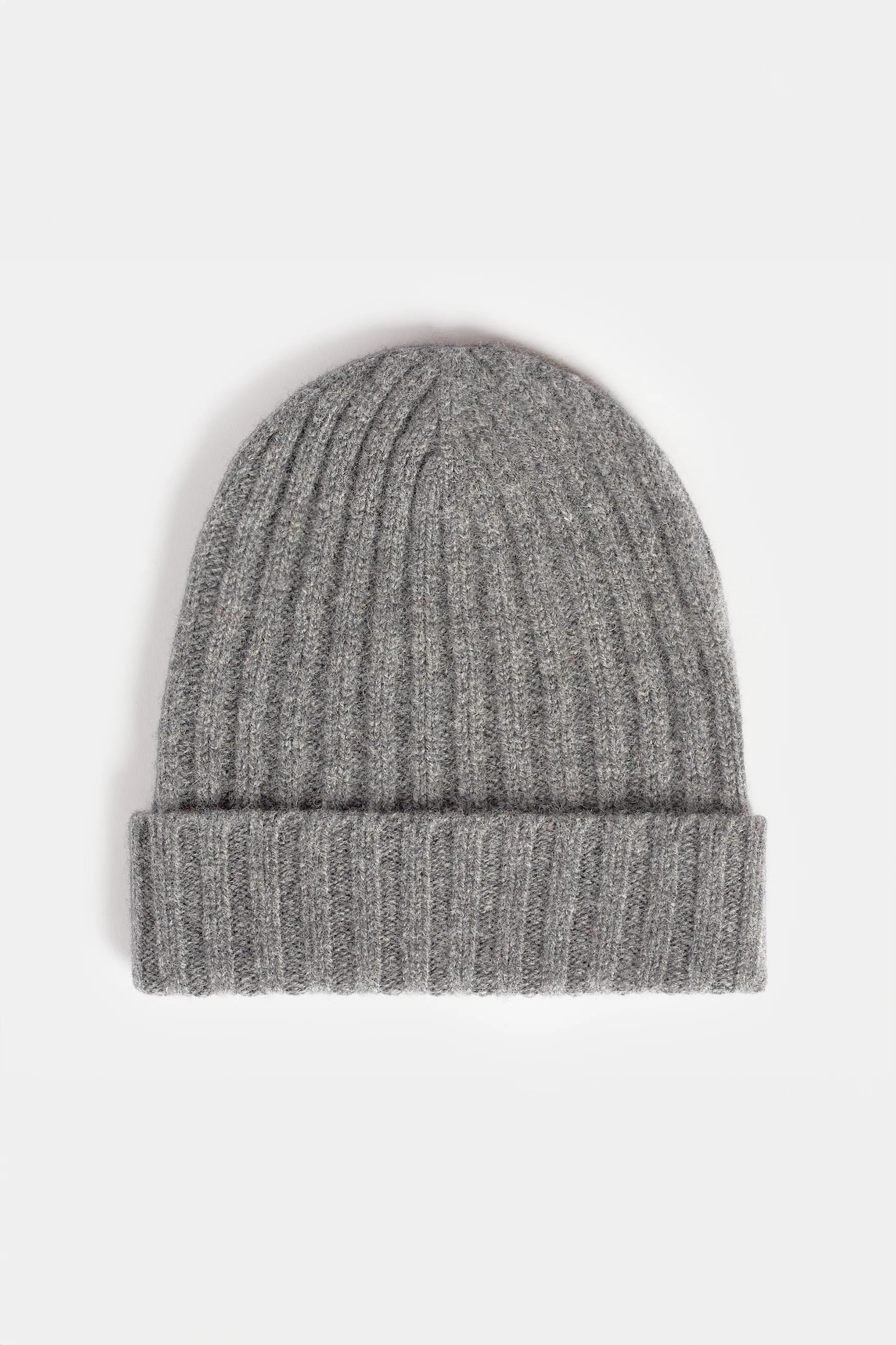 Lambswool Beanie Hat - Grey