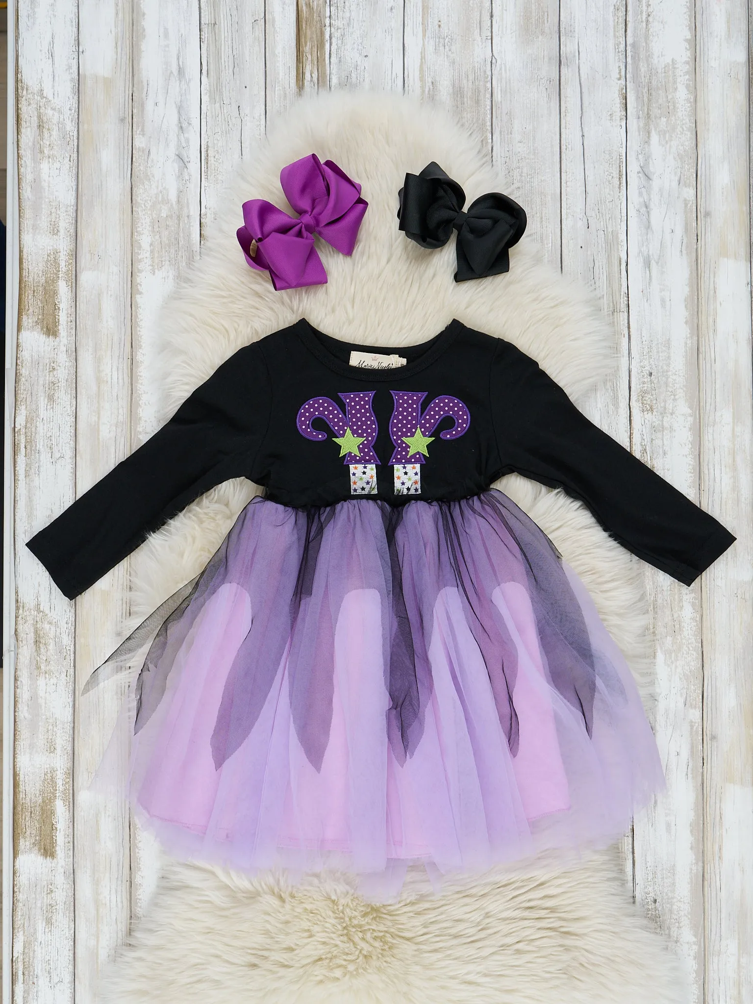 Lavender & Black Witchy Tulle Dress