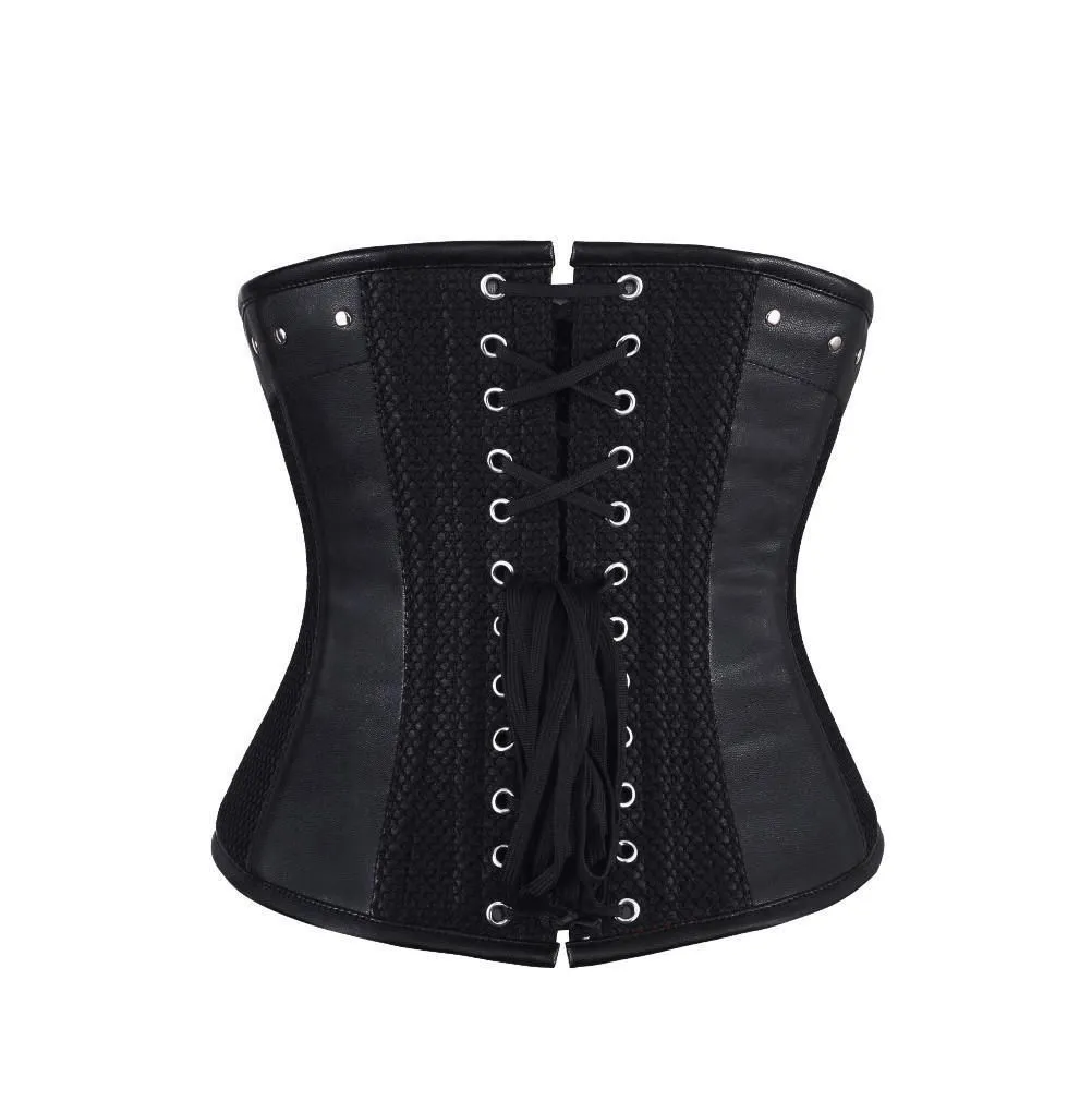 Lizanne Faux Leather Gothic Underbust Corset