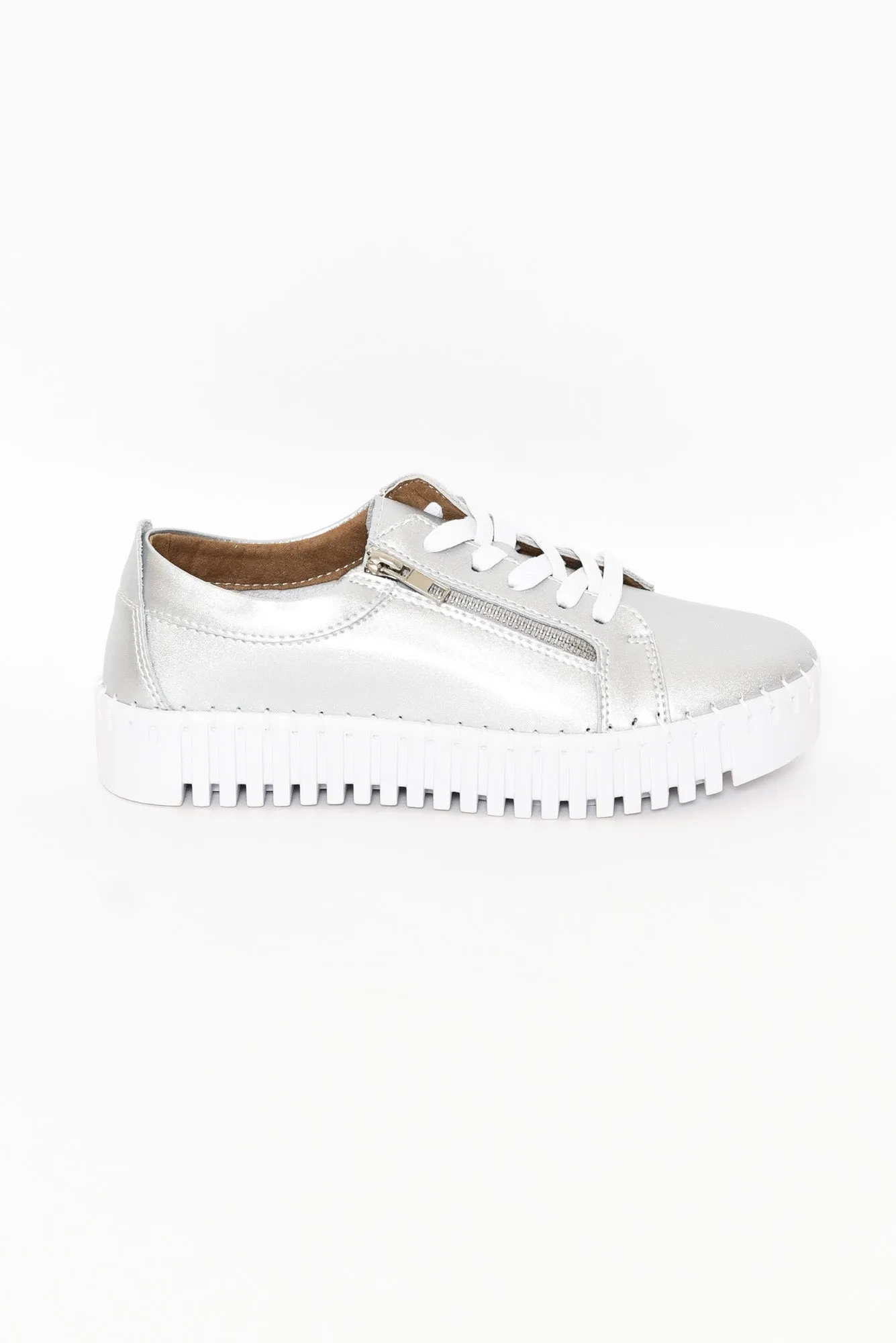 Medusa Silver Platform Sneaker