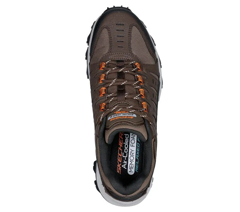 Men's Wide Fit Skechers 237501 Equalizer 5.0 Trail-Solix Walking Trainers - Brown/Orange