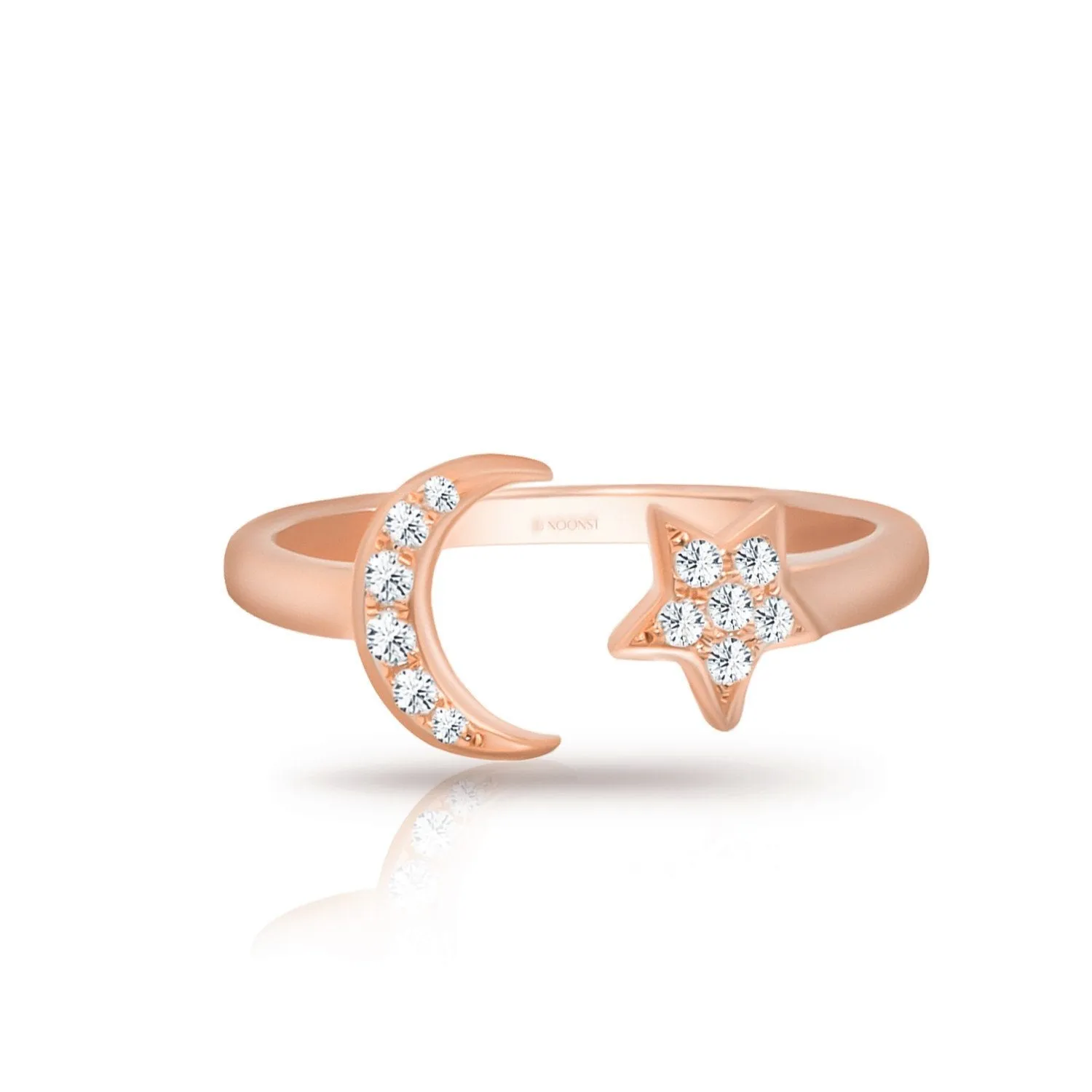 MOONLIGHT DAILY DIAMOND OPEN RING