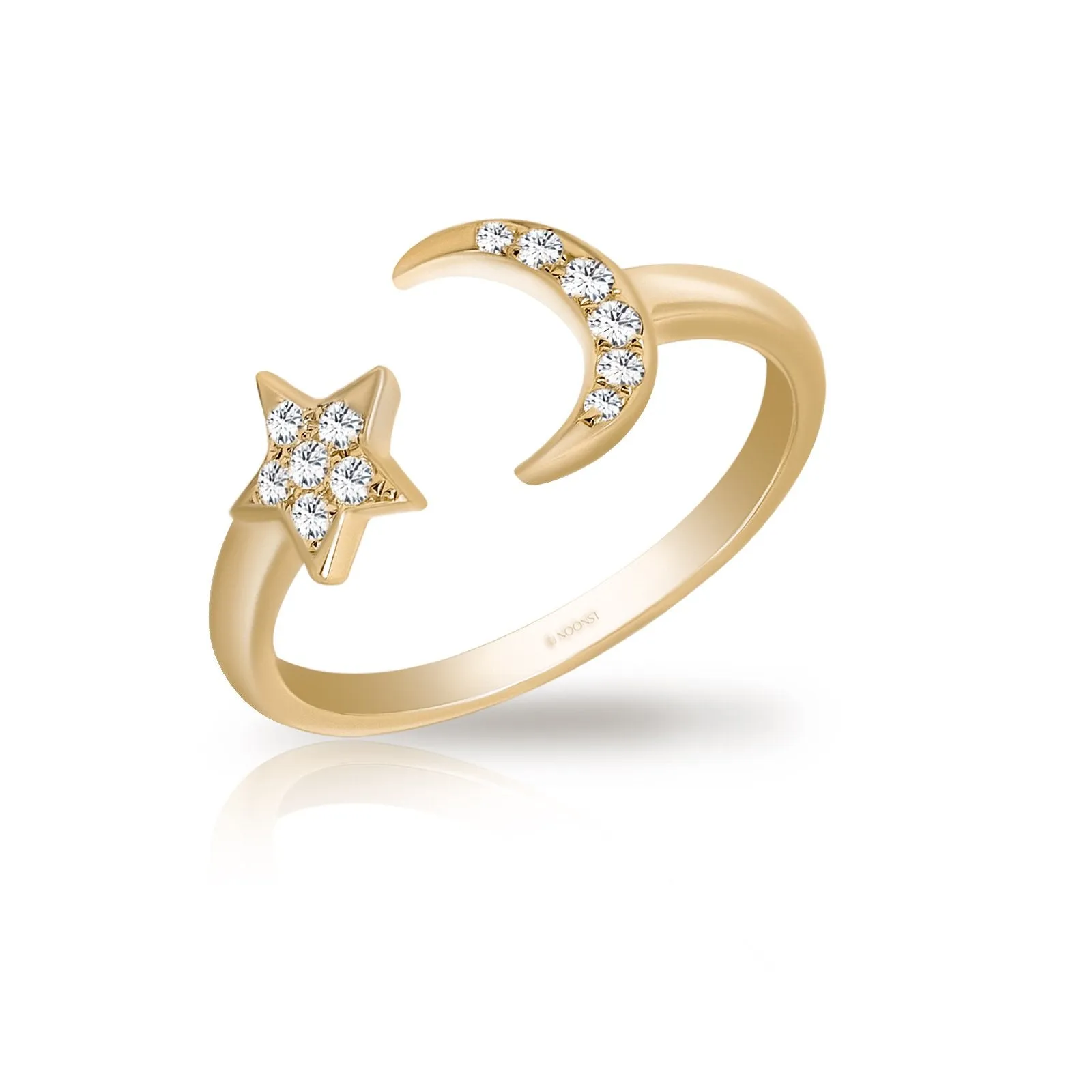 MOONLIGHT DAILY DIAMOND OPEN RING