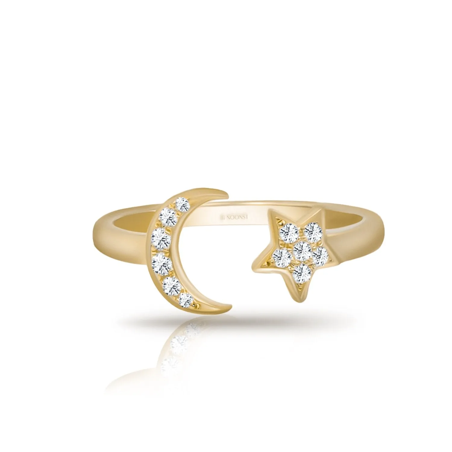 MOONLIGHT DAILY DIAMOND OPEN RING