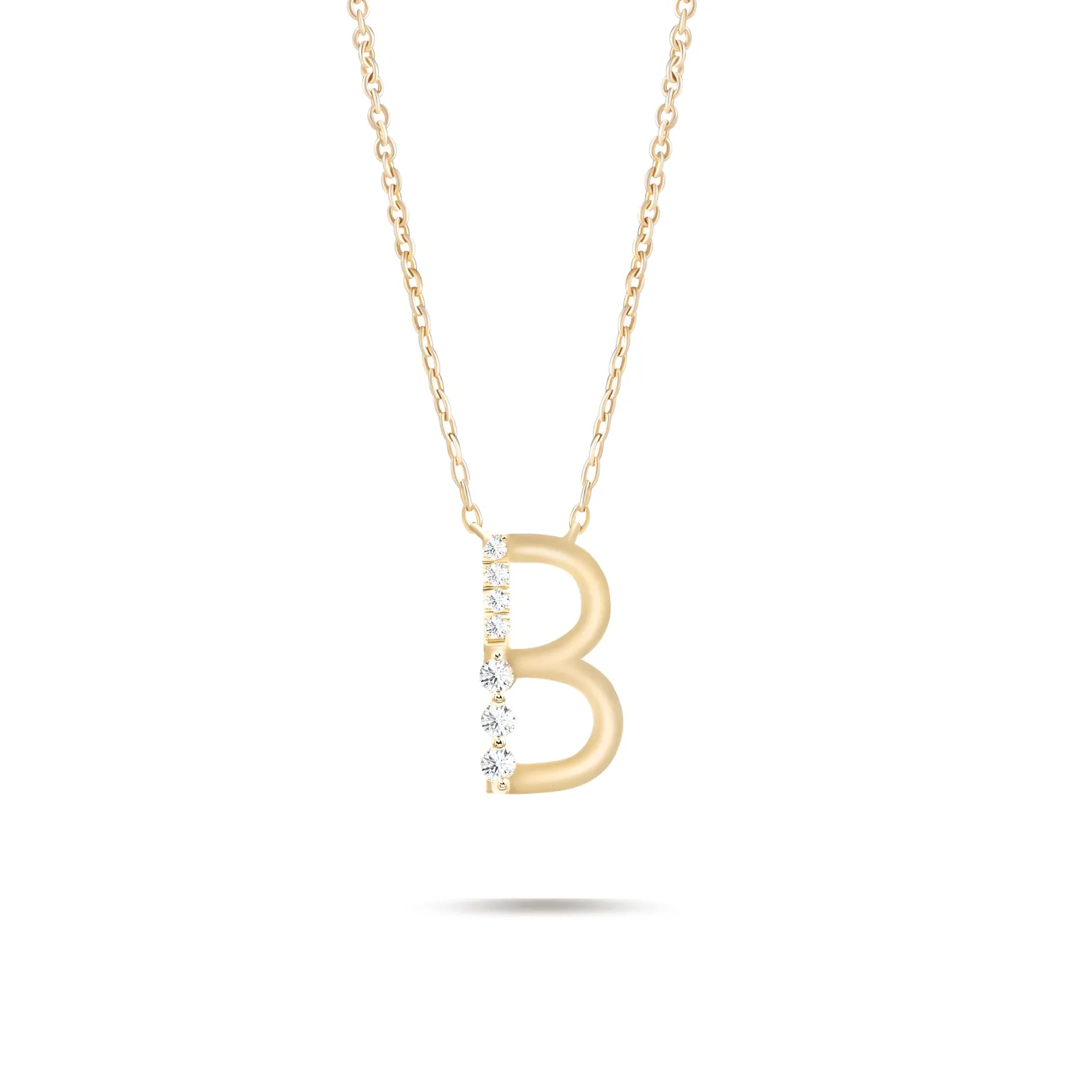 MORSE INITIAL B DIAMOND NECKLACE/ CHOKER