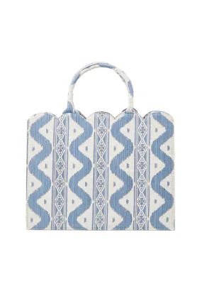 Mrs. Alice Blue Ikat Tote