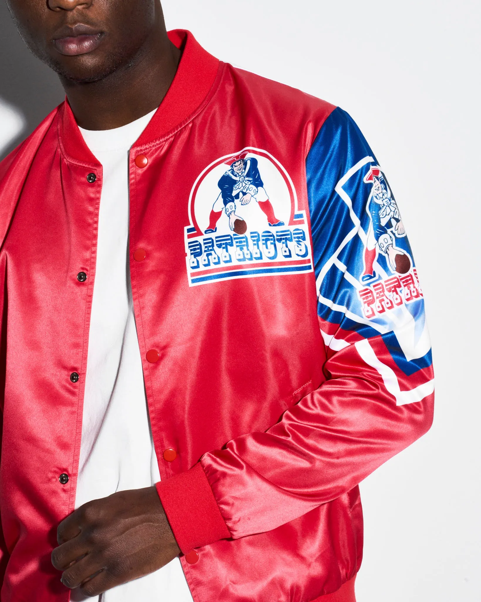 New England Patriots Fanimation Satin Jacket