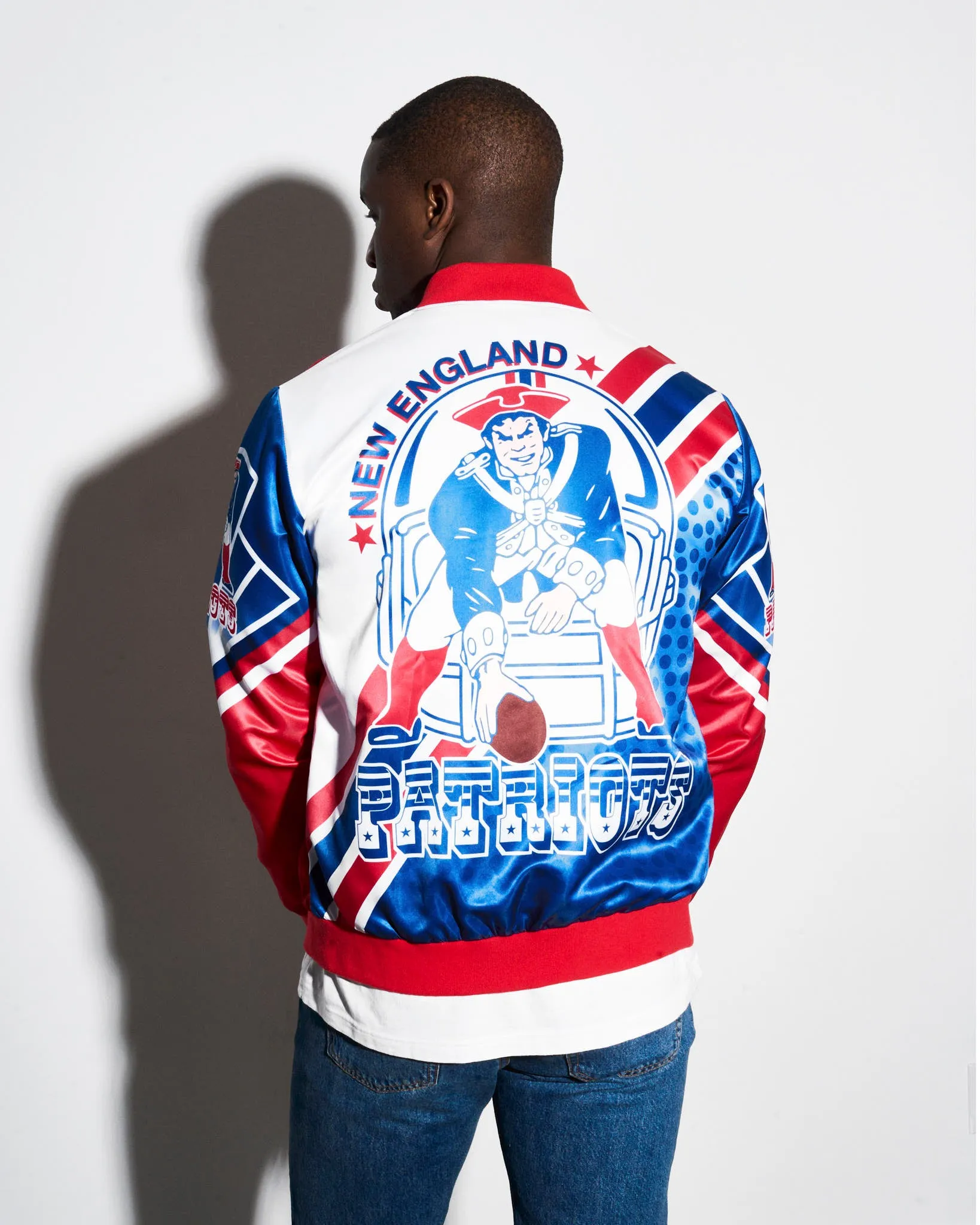 New England Patriots Fanimation Satin Jacket