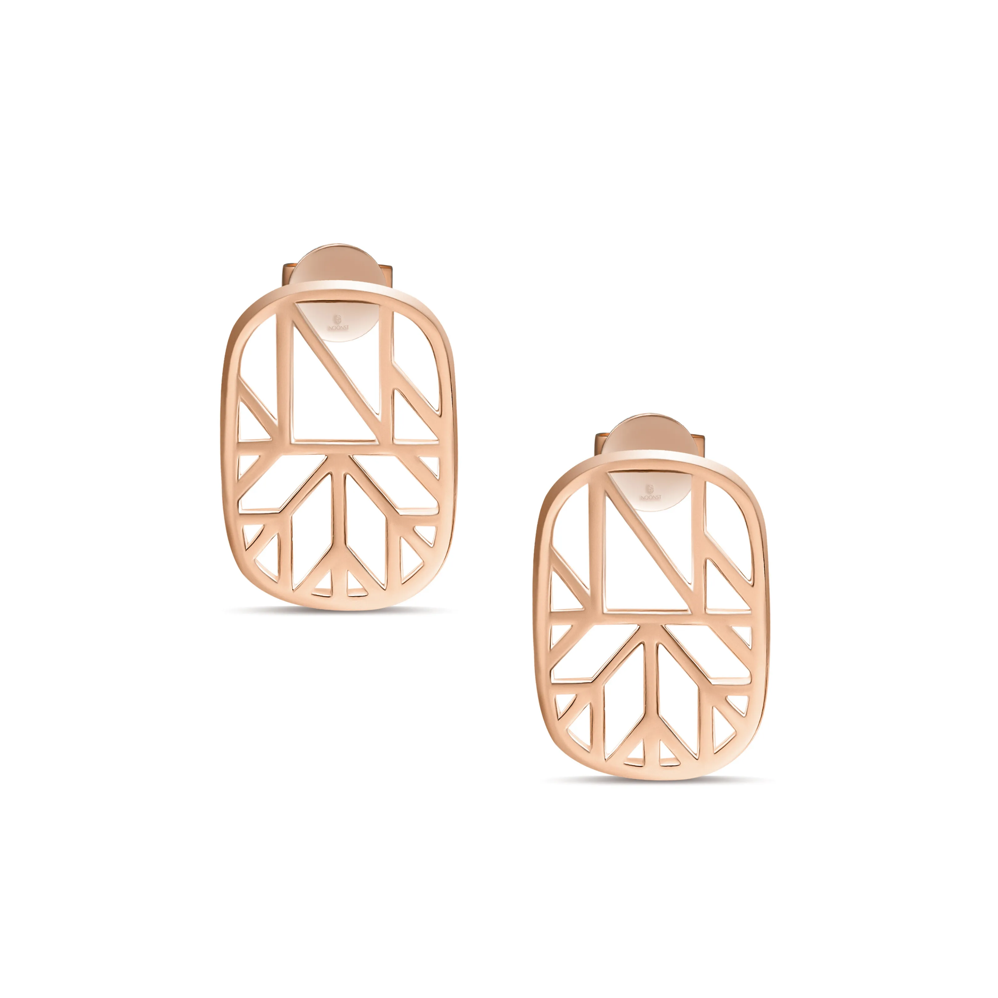 NOONST Logo Gold Earrings