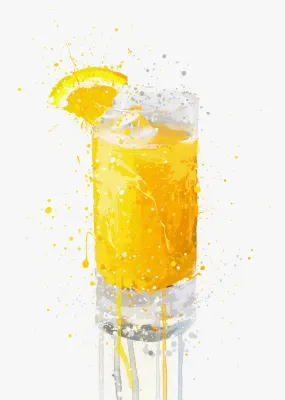 Orange Juice Wall Art Print