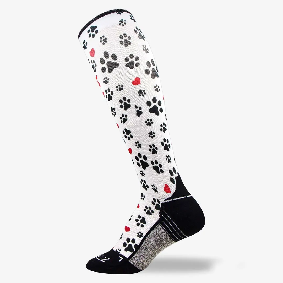 Paw Prints Compression Socks (Knee-High)