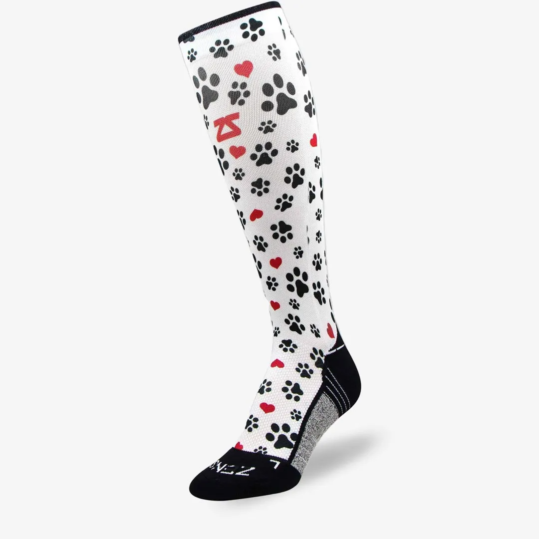 Paw Prints Compression Socks (Knee-High)