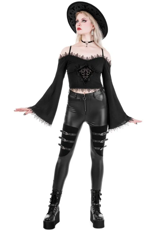 Restyle - Cathedralis Buckle Black - Pants