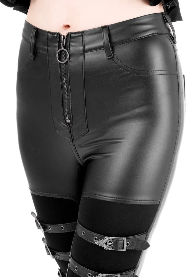 Restyle - Cathedralis Buckle Black - Pants