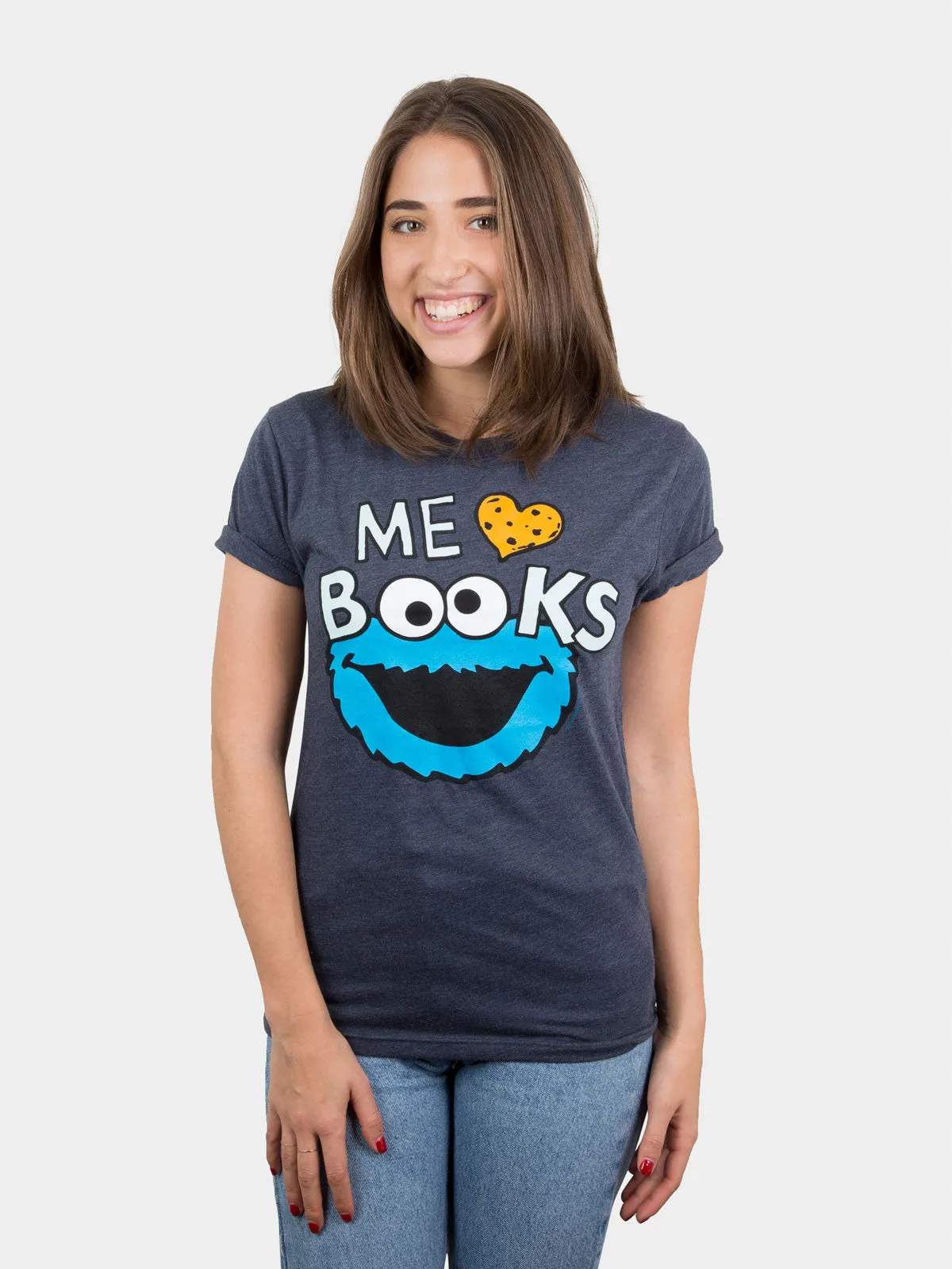 Sesame Street Cookie Monster - Me Love Books Unisex T-Shirt