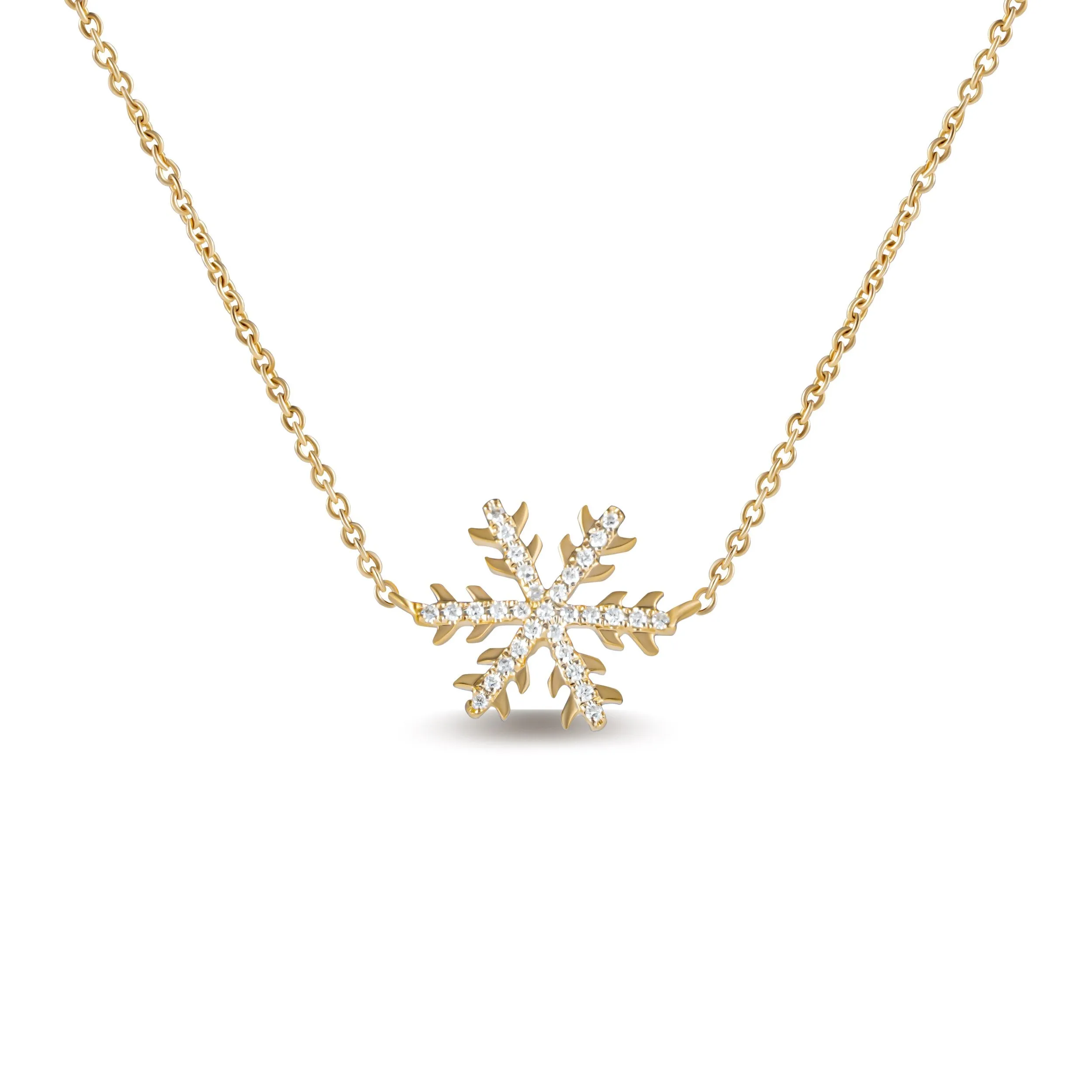 SNOWFLAKE DIAMOND NECKLACE/ CHOKER