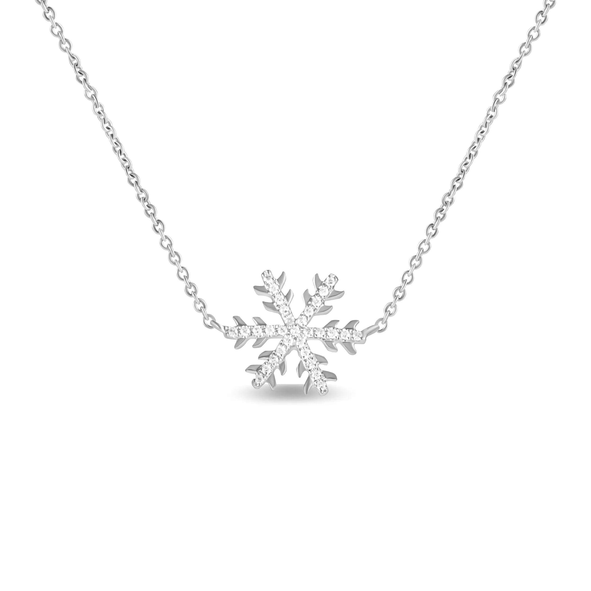 SNOWFLAKE DIAMOND NECKLACE/ CHOKER